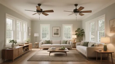 2 Ceiling Fans in Living Room Ideas