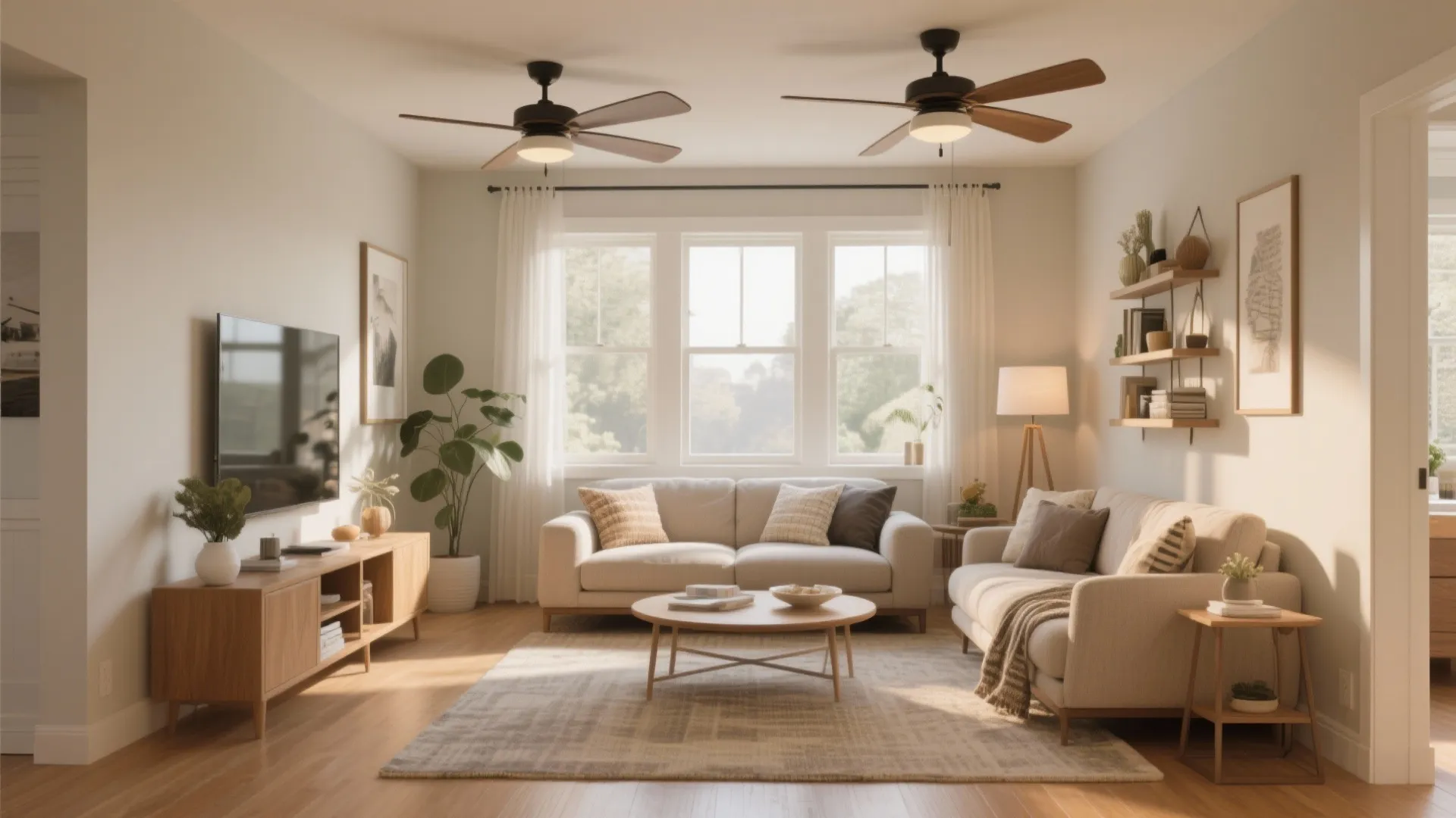Living Room Ceiling Design with Two Fans: Smart Layout Ideas: Fast-Track Guide to Dual Ceiling Fan Placement in Your Living Room