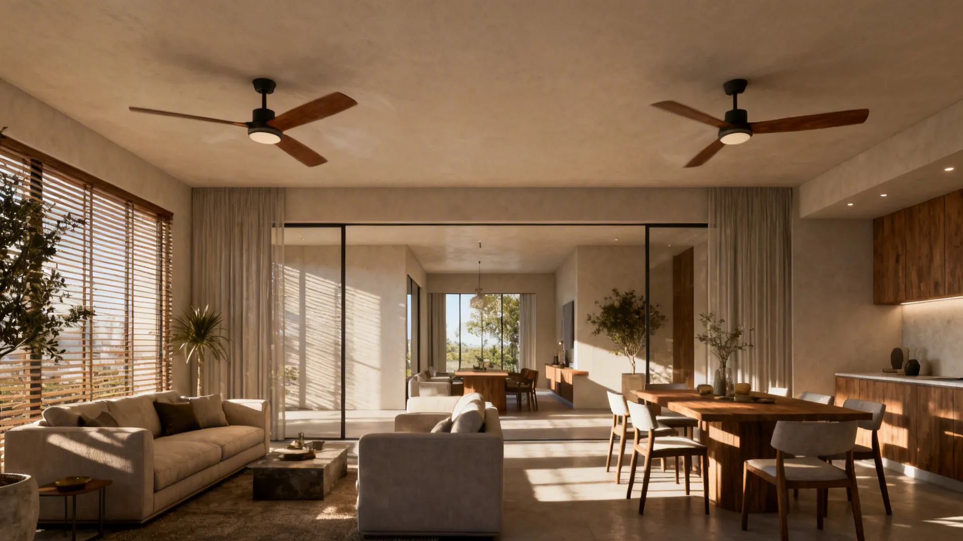 2. Consider multiple fans for long or open-plan spaces