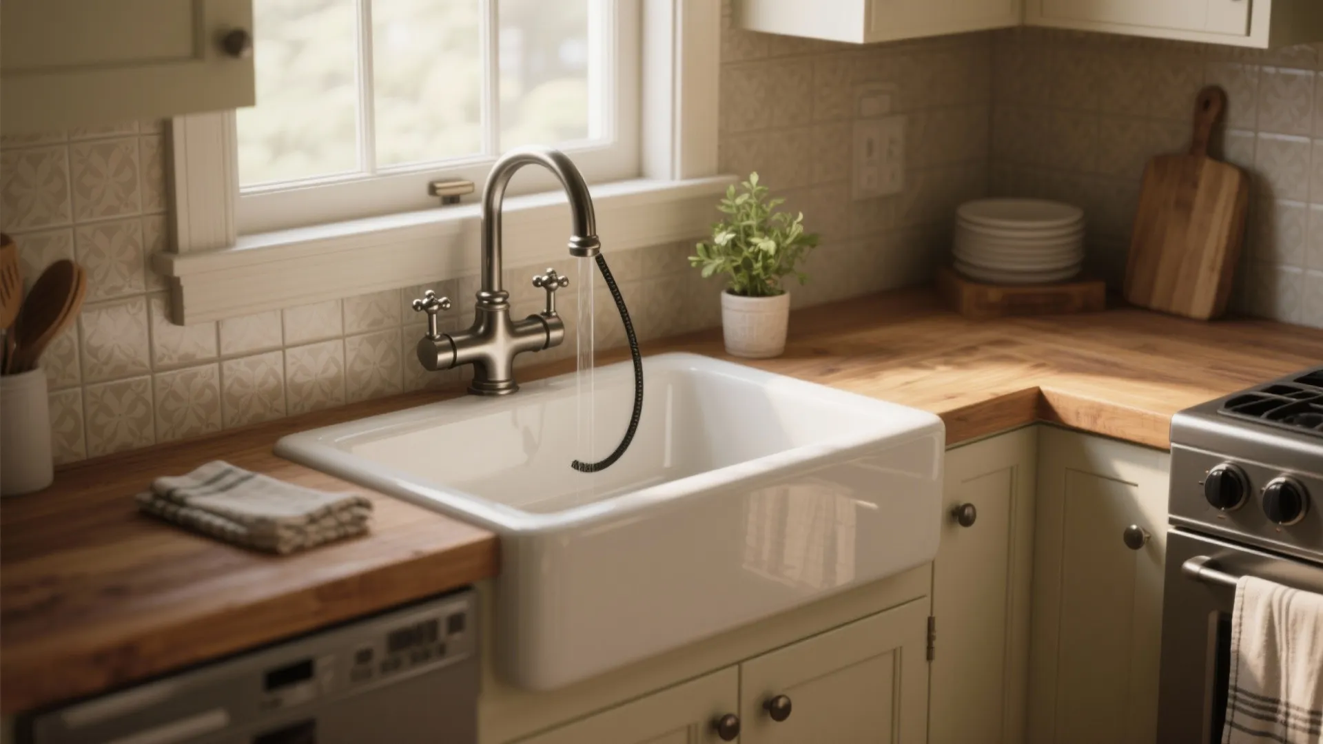 2-Handle Kitchen Faucet Ideas: Creative small-kitchen solutions for a 2-handle faucet with sprayer
