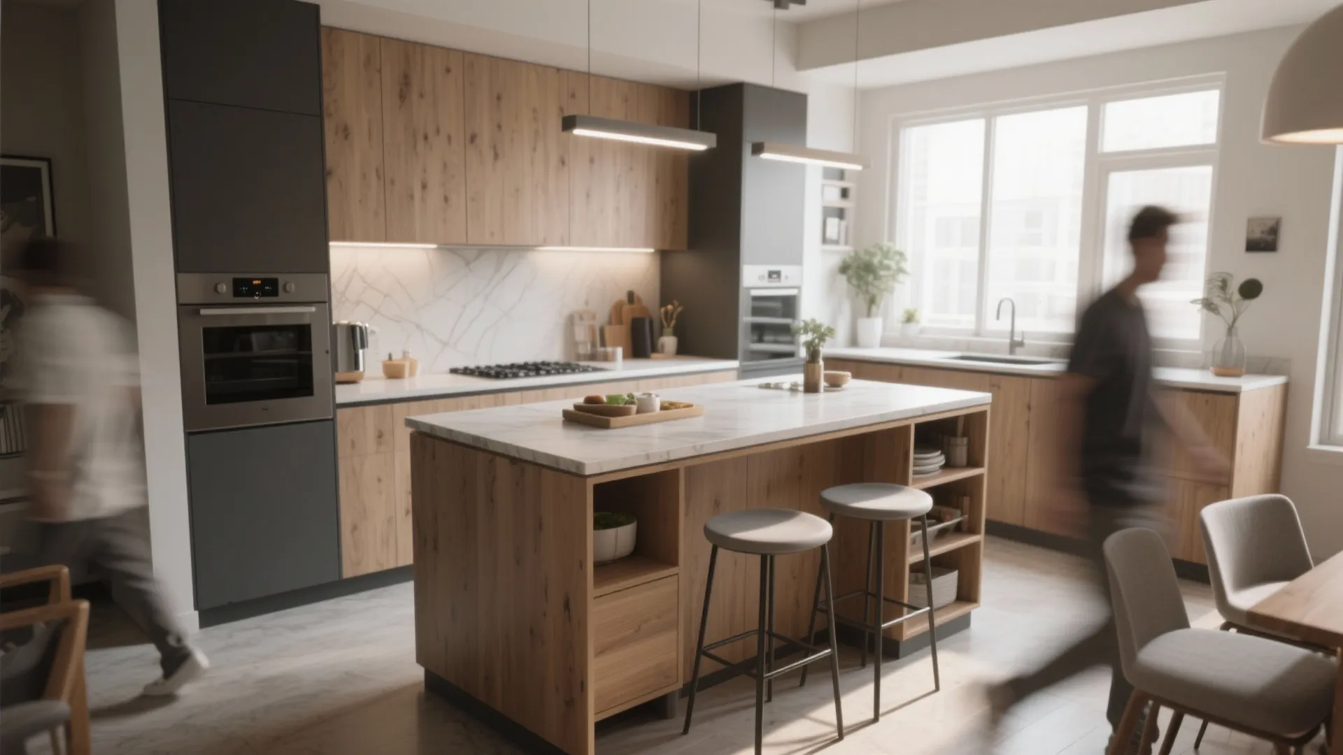 3. Two-in-one kitchen islands