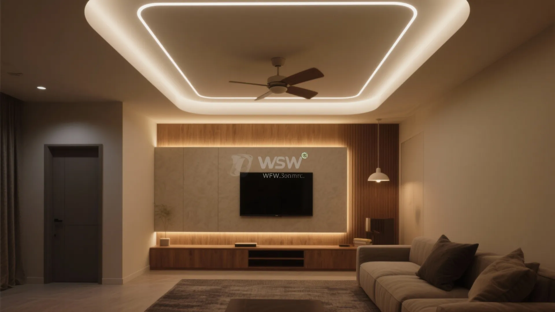 Two-Layer Tray with Hidden LEDs