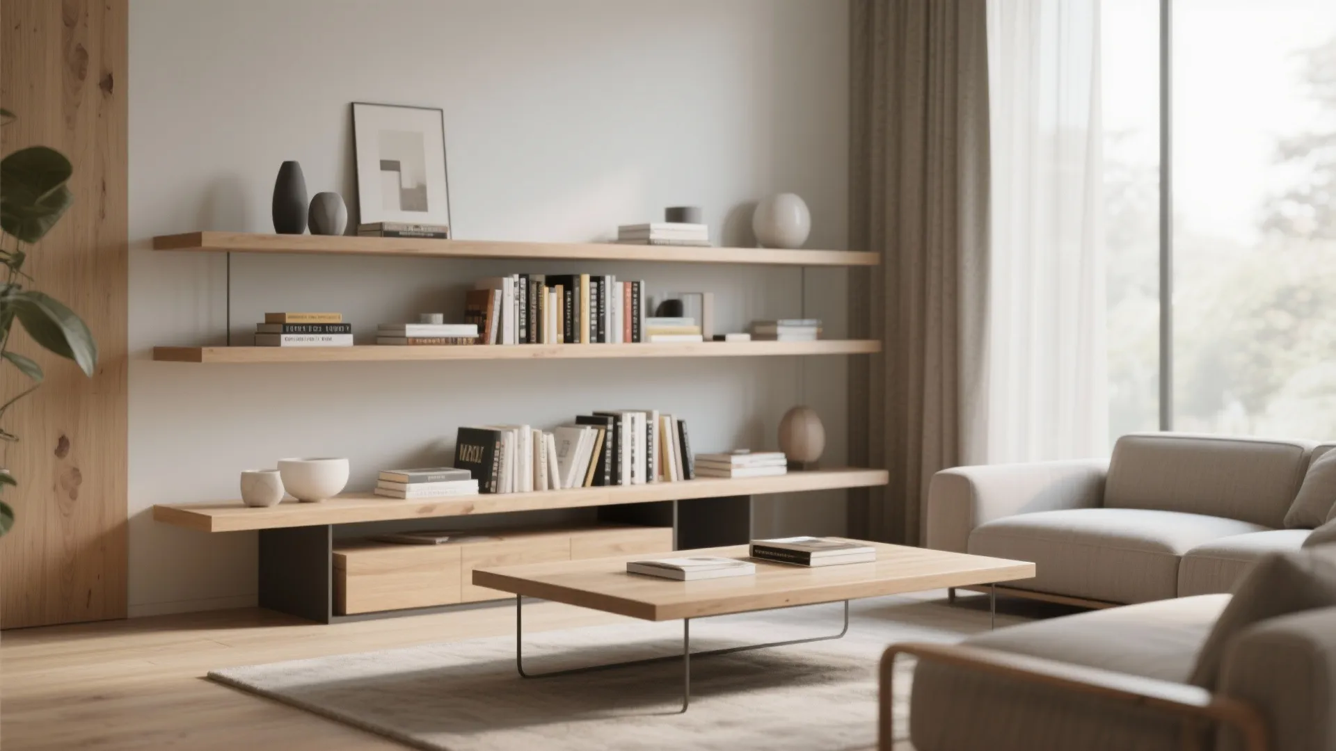 7. Two-Level Open Shelf