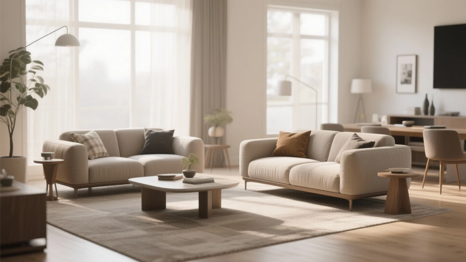 Inspiration 3: Two loveseats instead of one big sofa