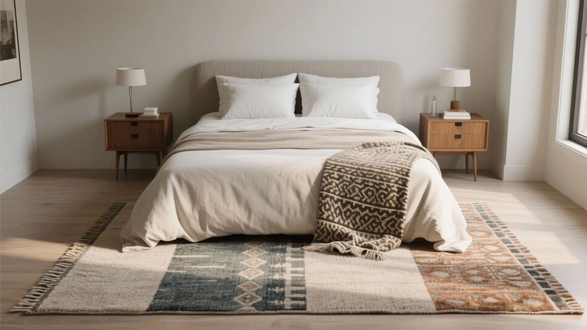 4. Two Rugs: Layered Texture and Flexibility