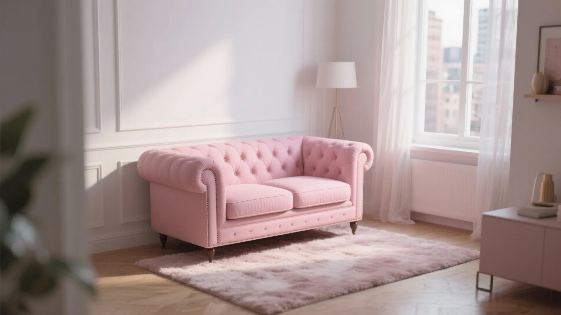 4. Compact Two-Seater Chesterfield