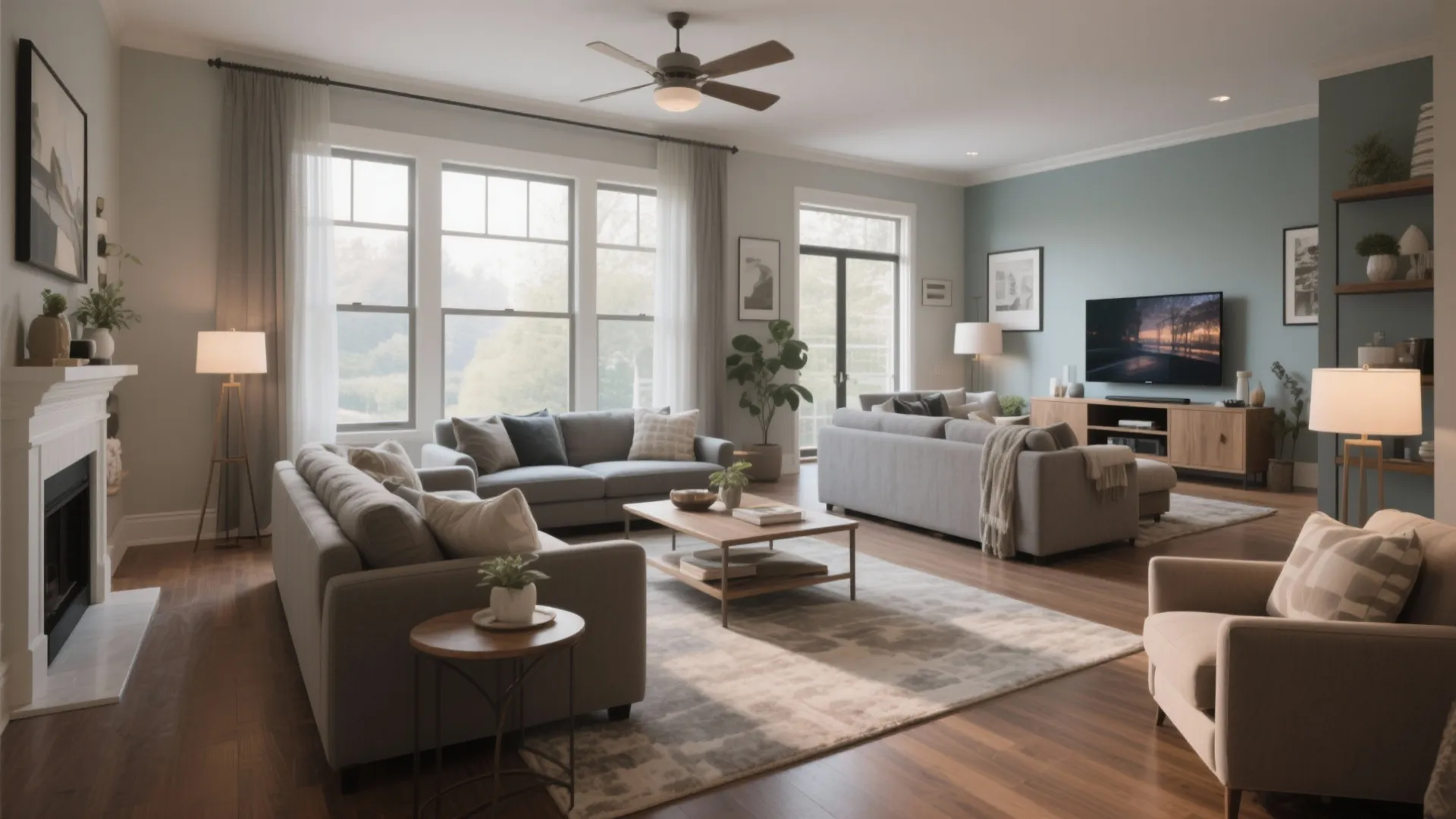 Two Separate Seating Areas