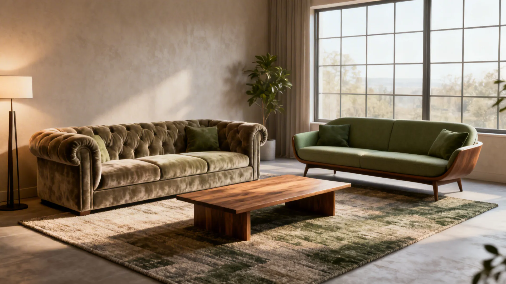 Arrange Two Sofas: 5 Clever Ideas: Practical and stylish ways to place two different sofas in small and large living rooms