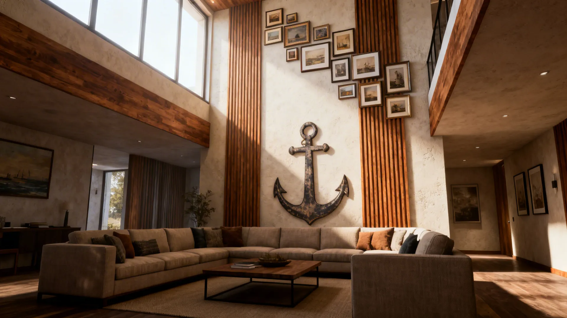 2-Story Living Room Wall Ideas