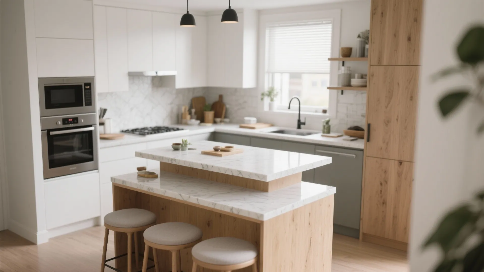 5. Two-Tier Prep and Dining Island