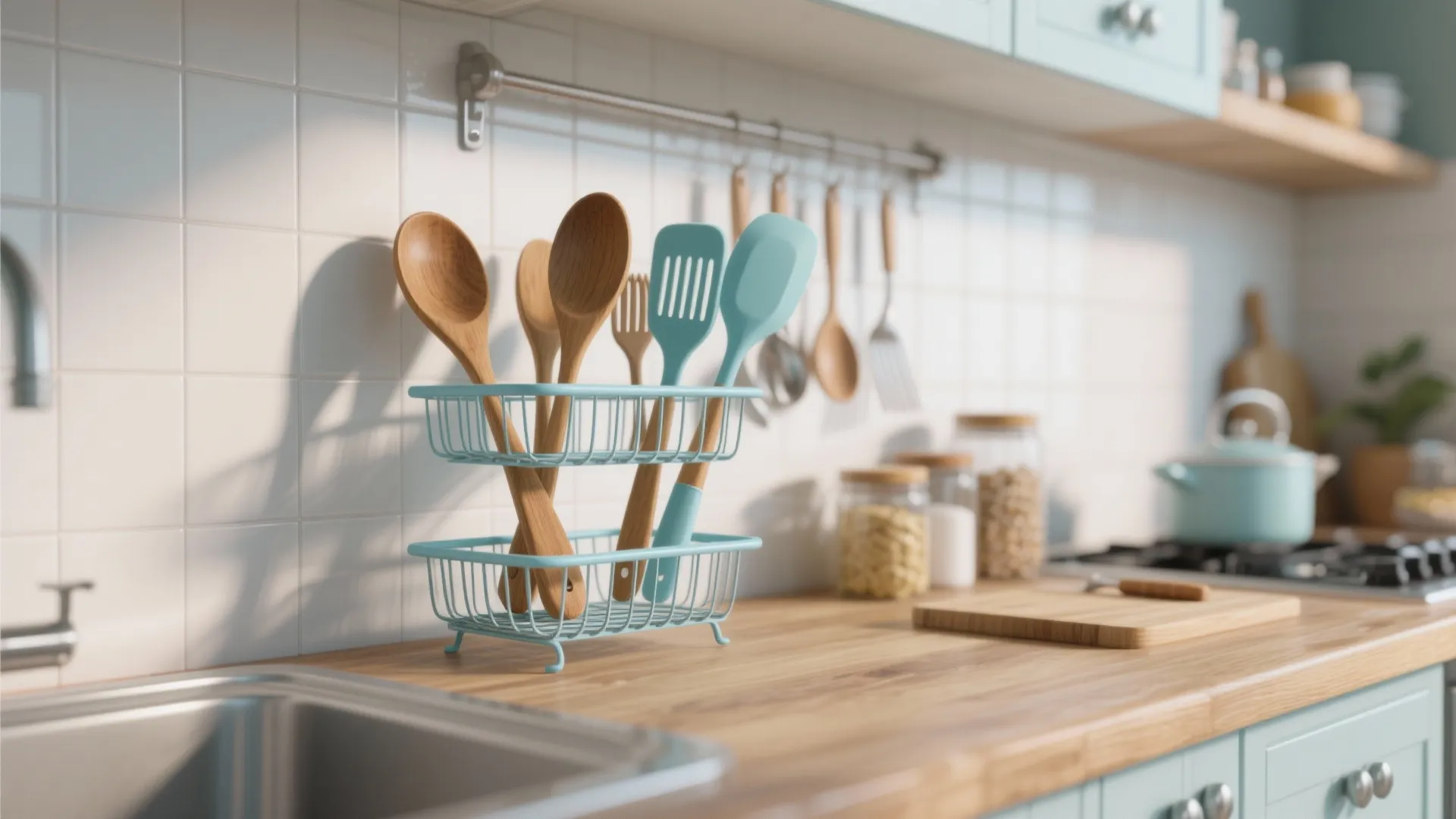 2. Two-Tier Wire Caddy