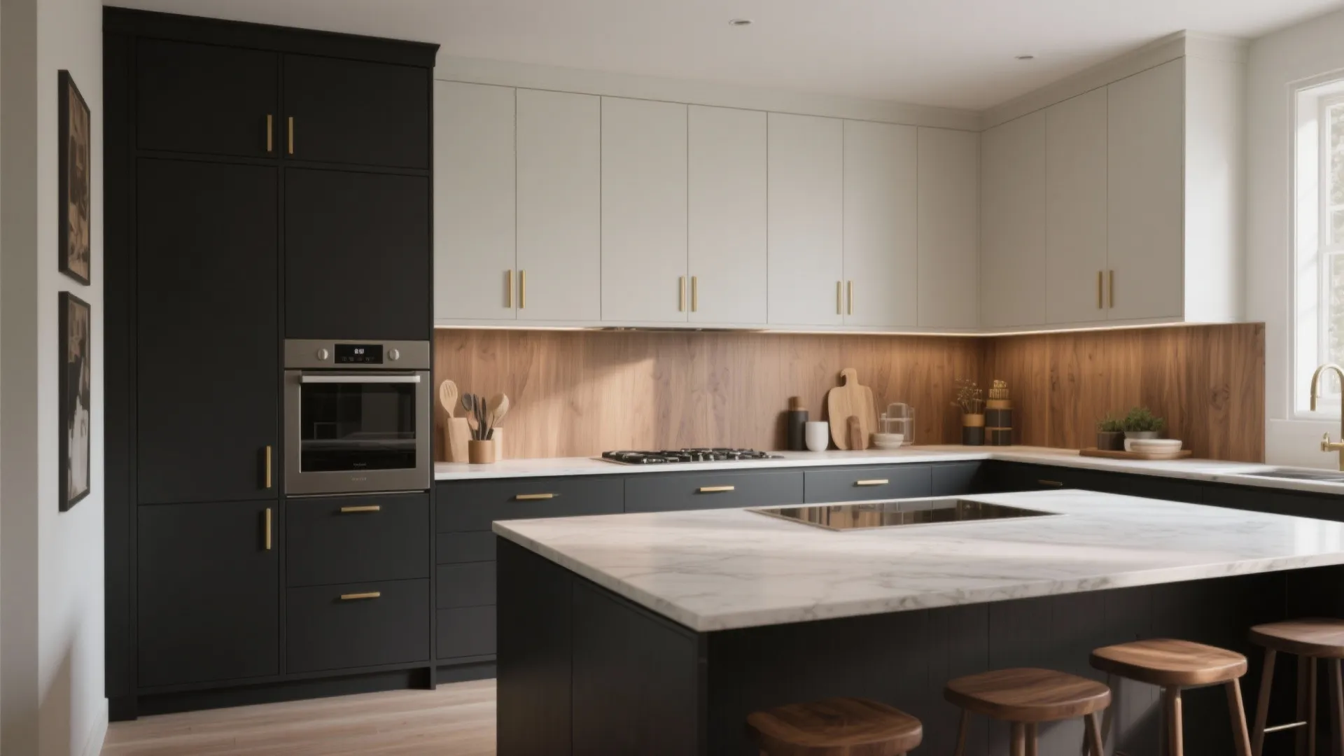 3. Two-Tone Cabinets for Depth and Personality