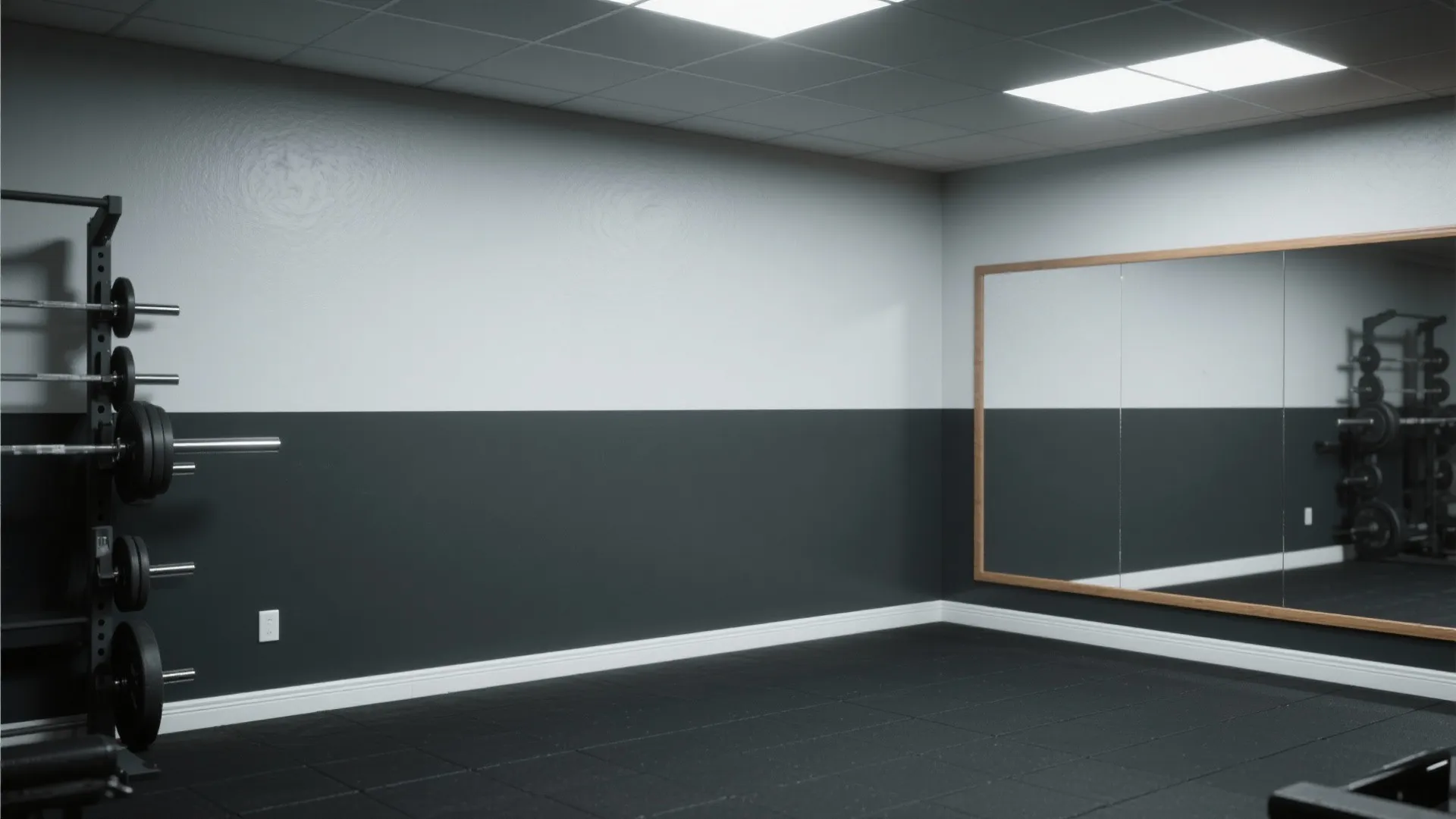 3. Two-Tone Zoning: Dark Base + Light Upper