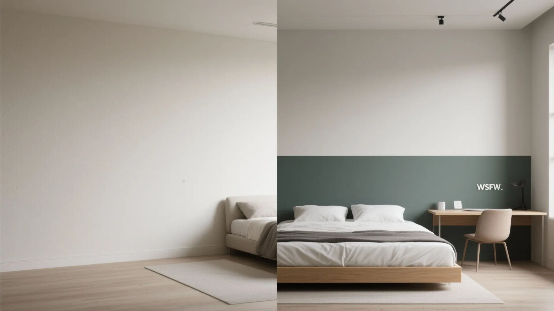 4. Two-Tone Walls to Define Zones