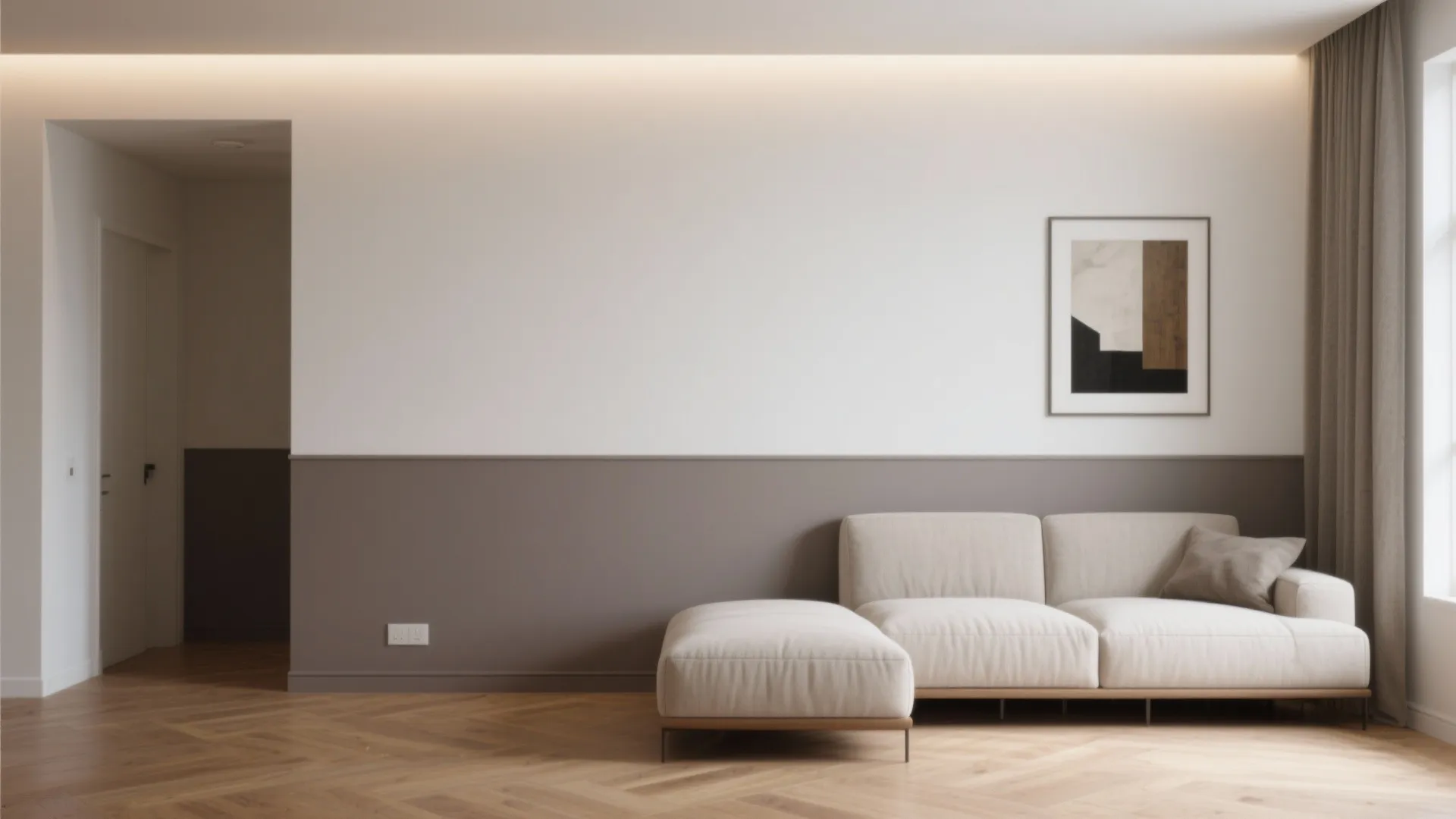 Two-Tone Walls: 3/4 Height or Wainscot for Stretch