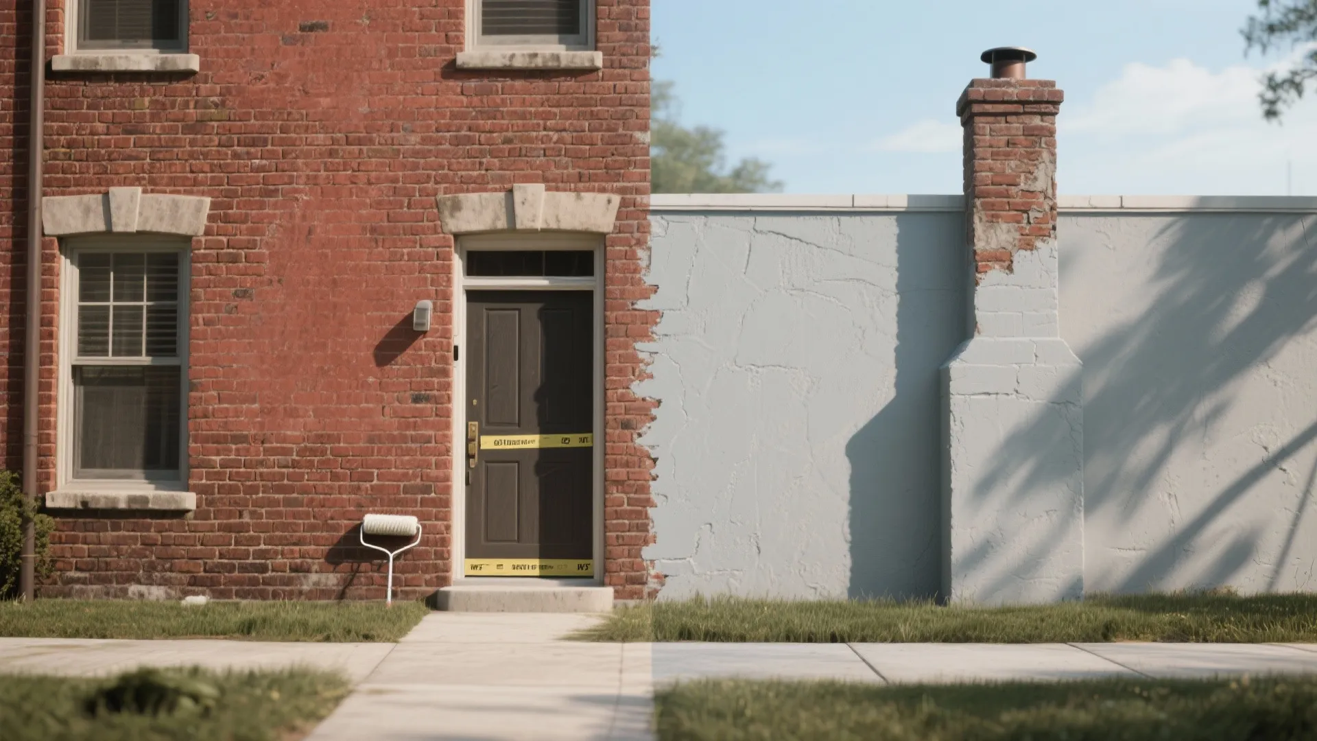 4. Two-Tone Accent: Let Brick and Paint Both Shine