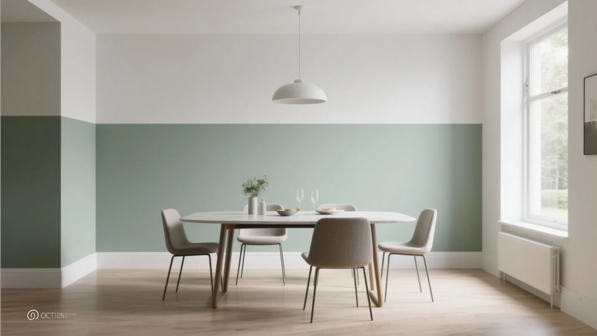 Two-Tone Distemper Accent Wall