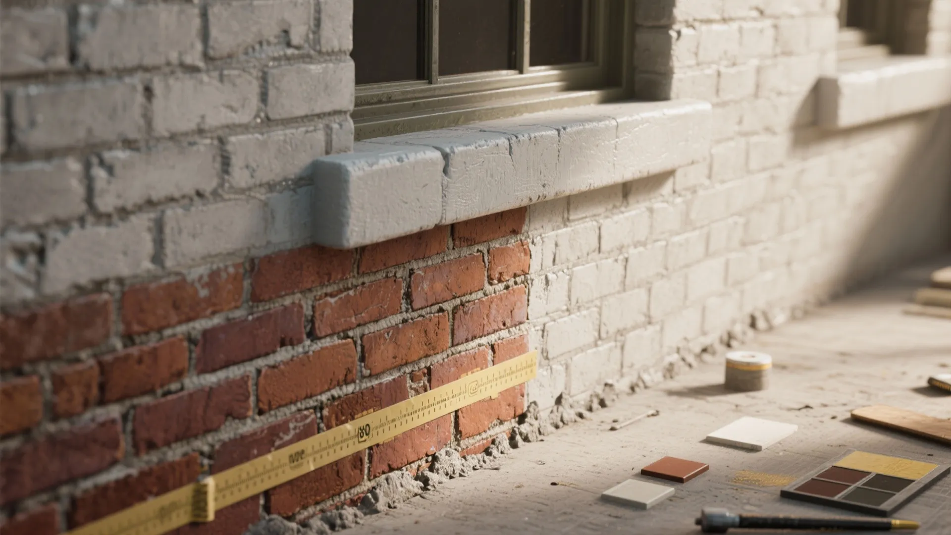 3. Two-Tone Approach: Paint Sills and Accents Only