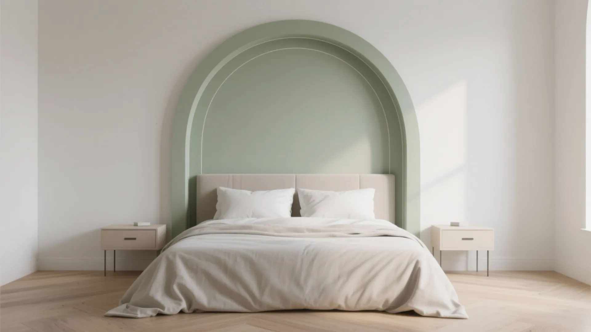 3. Two-Tone Arched Frames