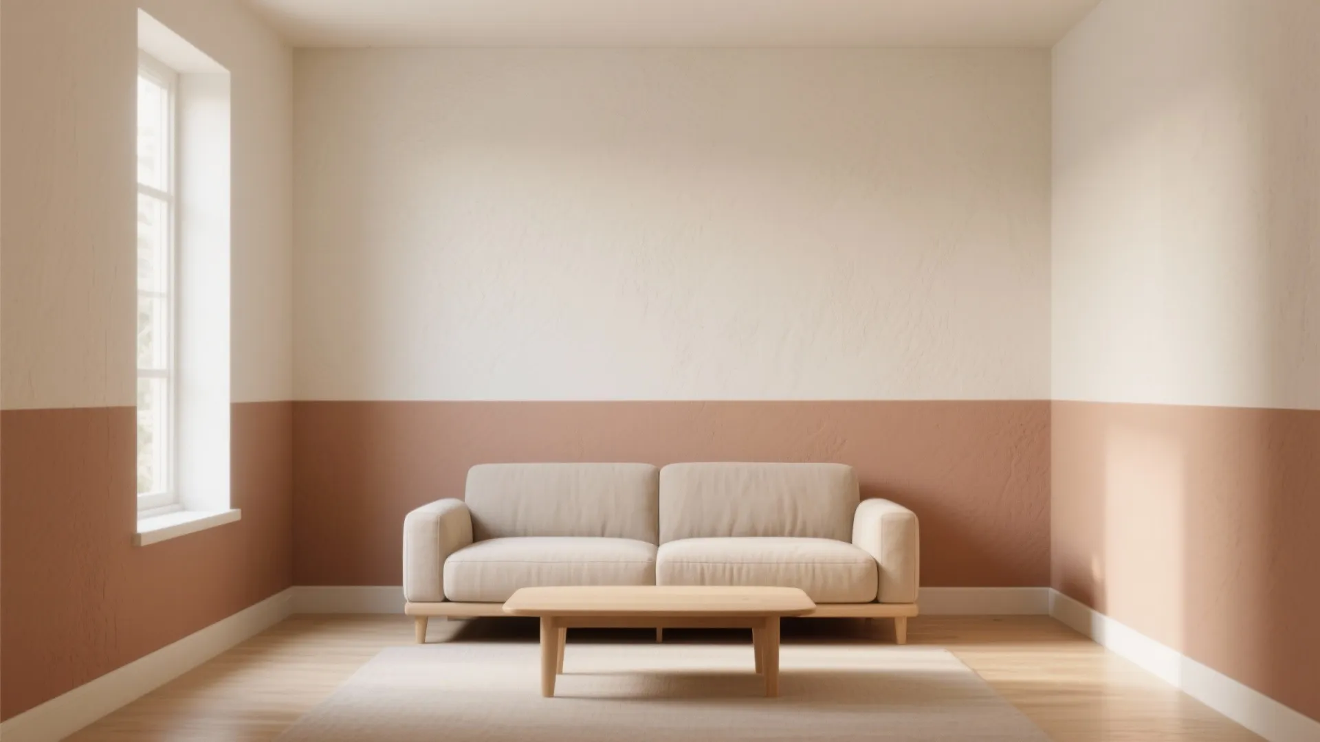 Two-Tone Vertical Balance for Small Rooms