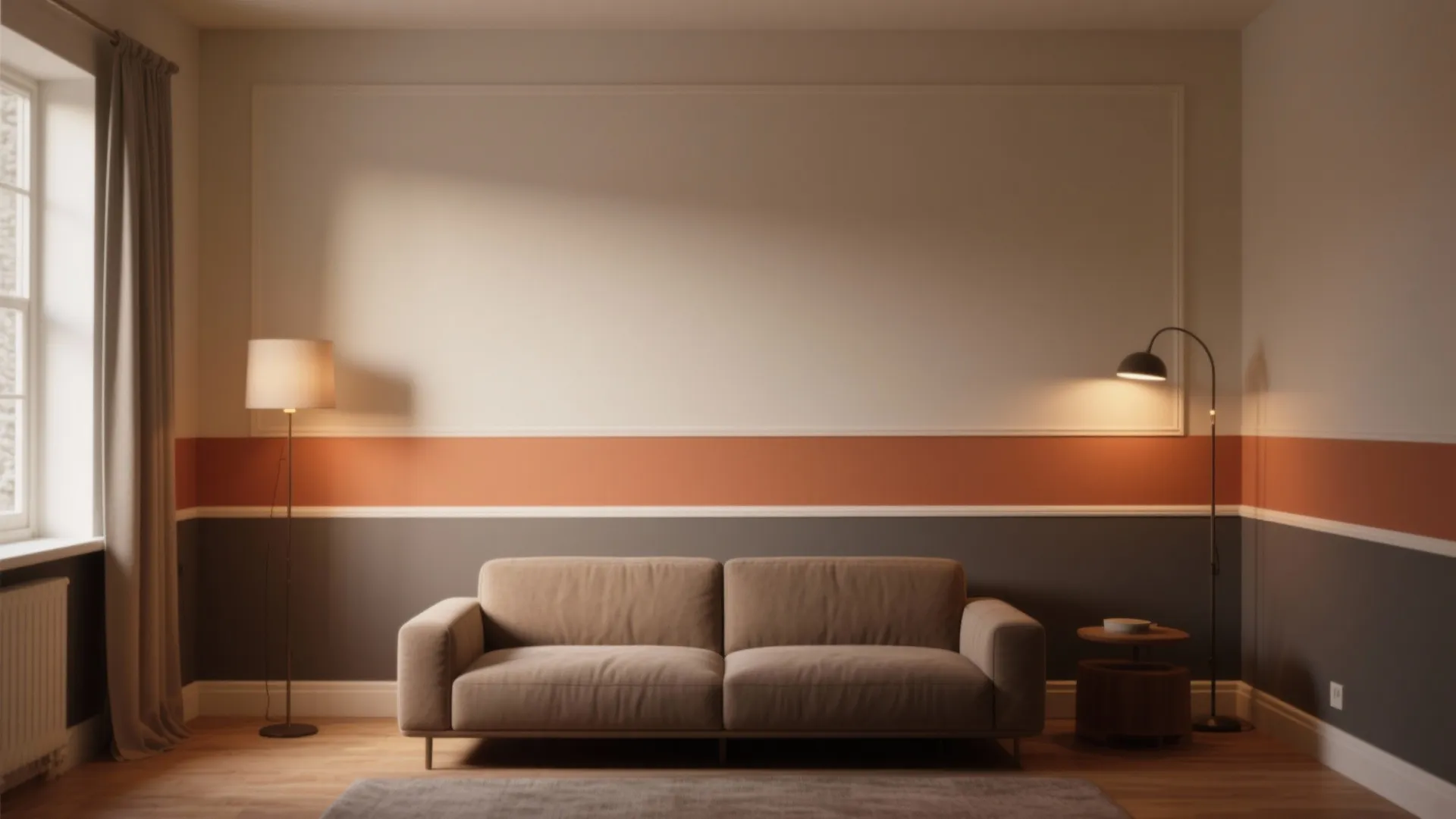 3. Two-Tone Horizontal Band