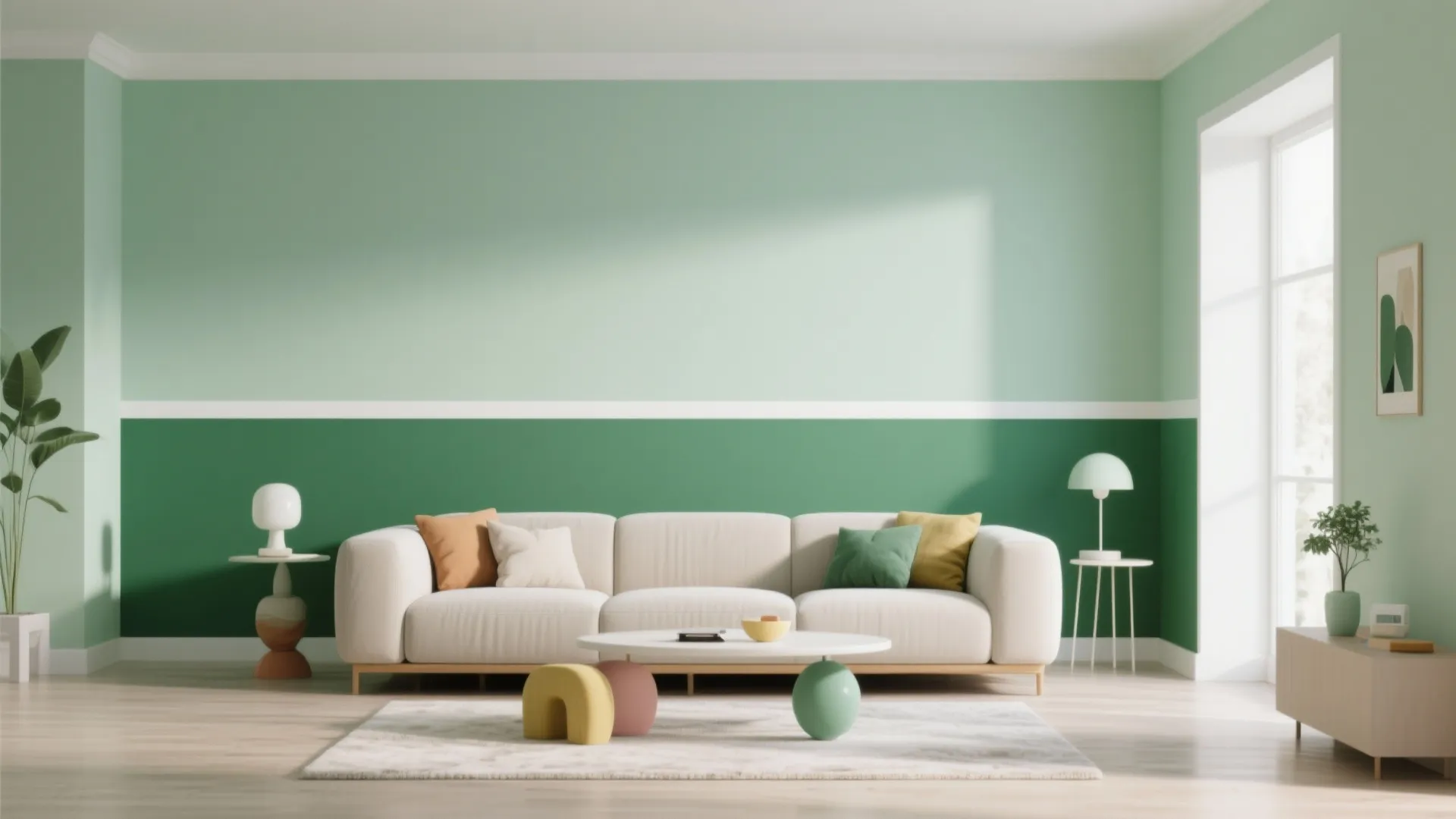 2. Two-Tone Horizontal Band