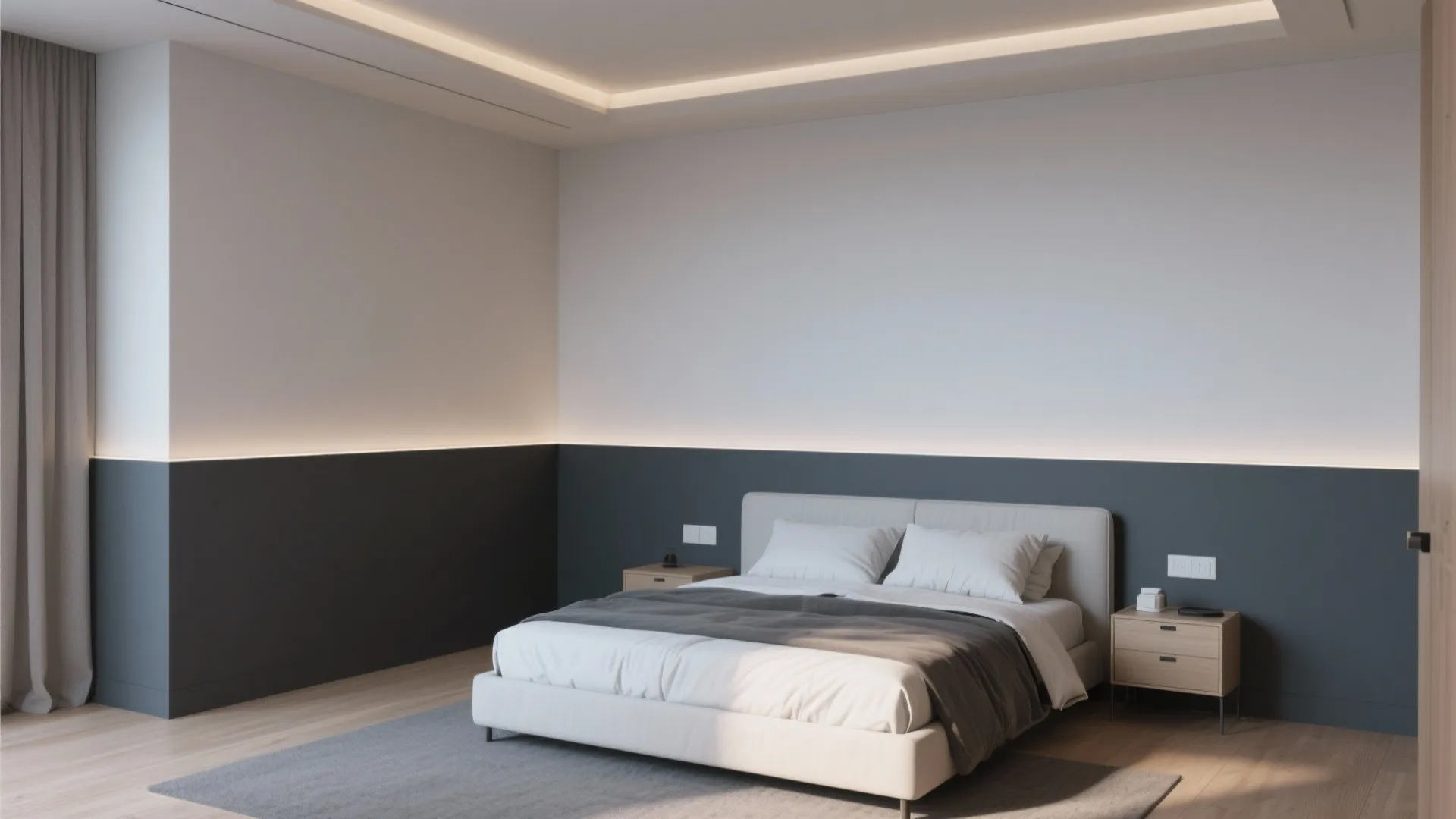 5. Two-Tone Horizontal Bands