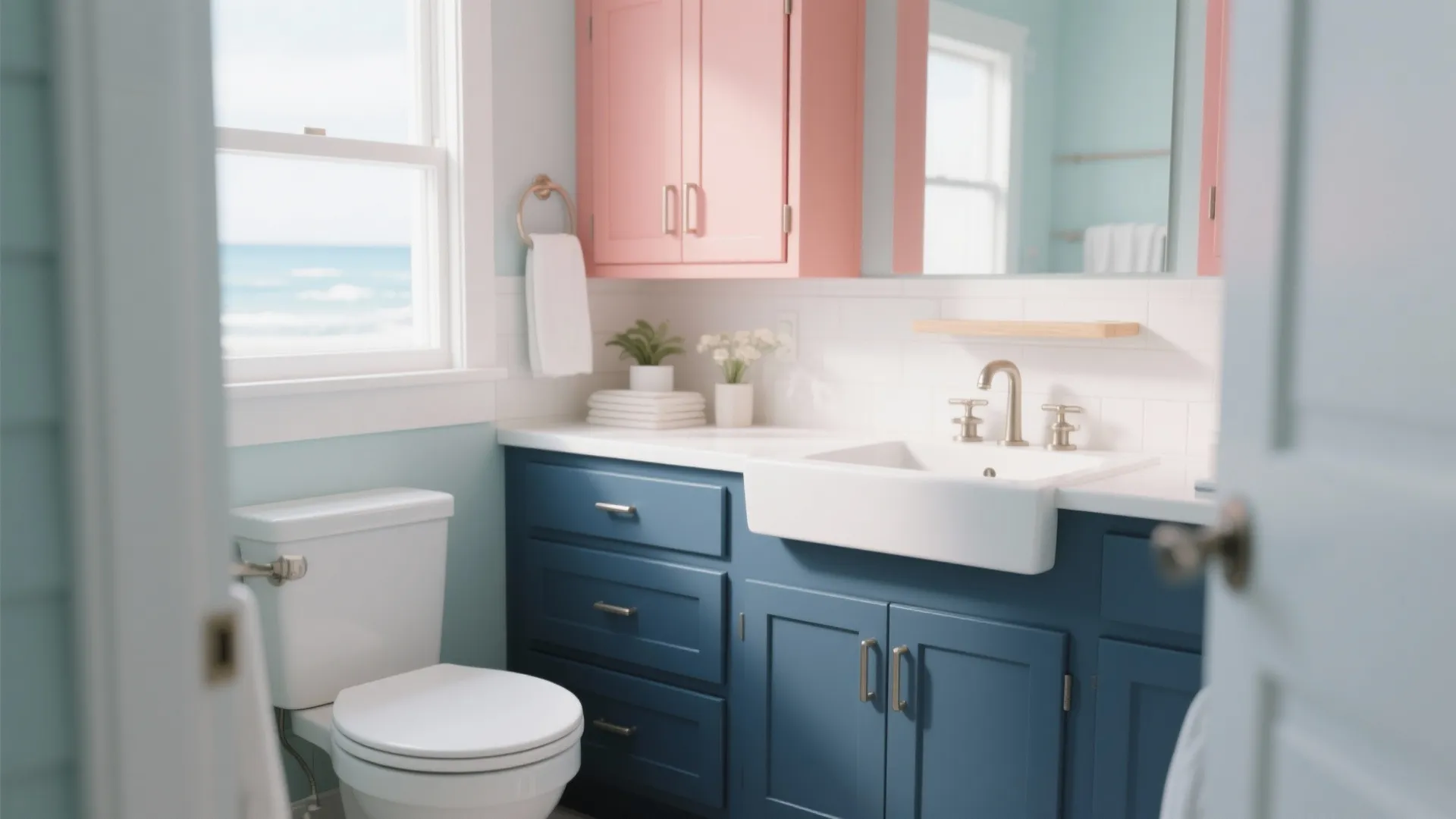 6. Two-Tone Cabinets