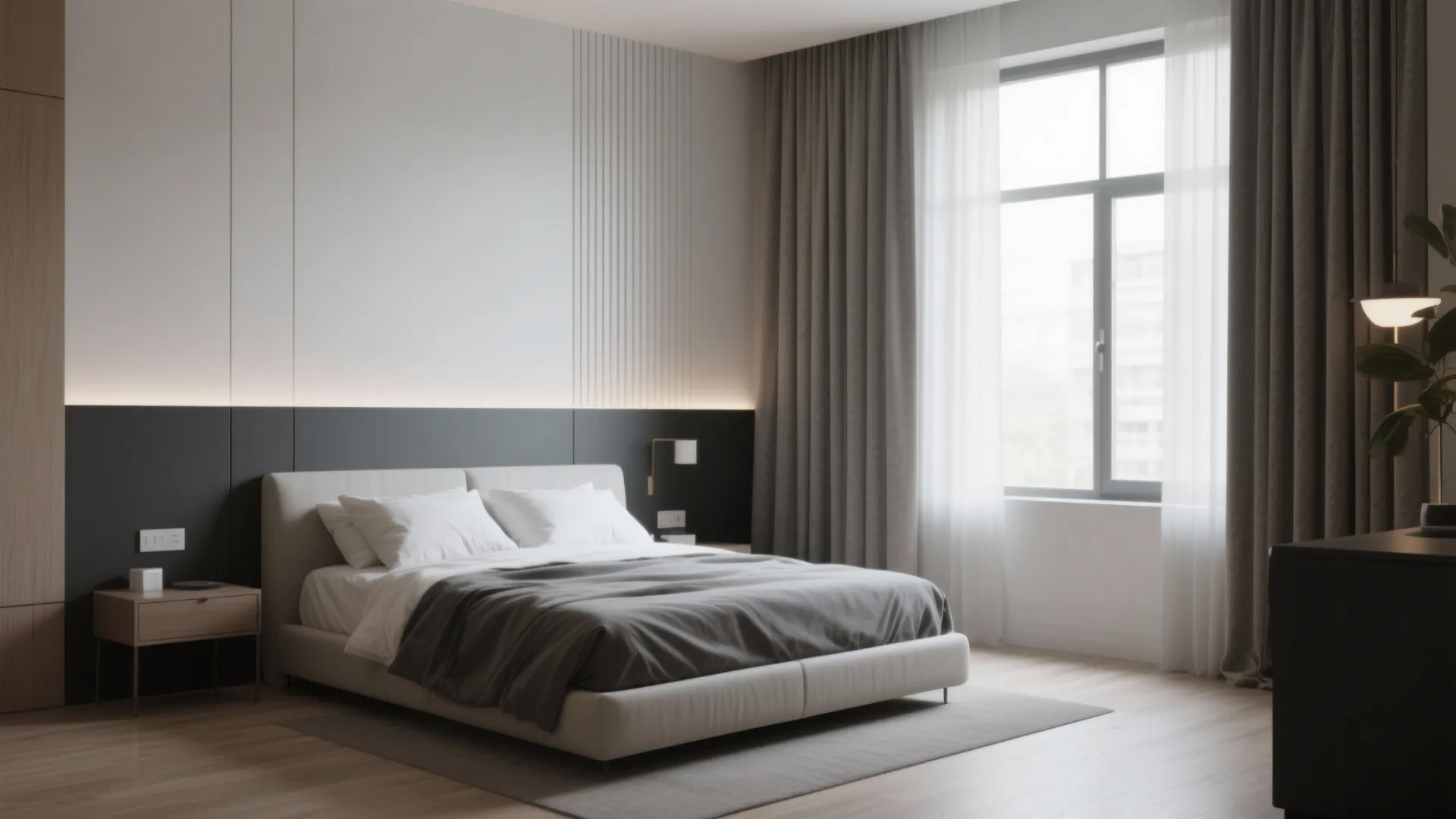 Two-Tone Walls for Visual Height