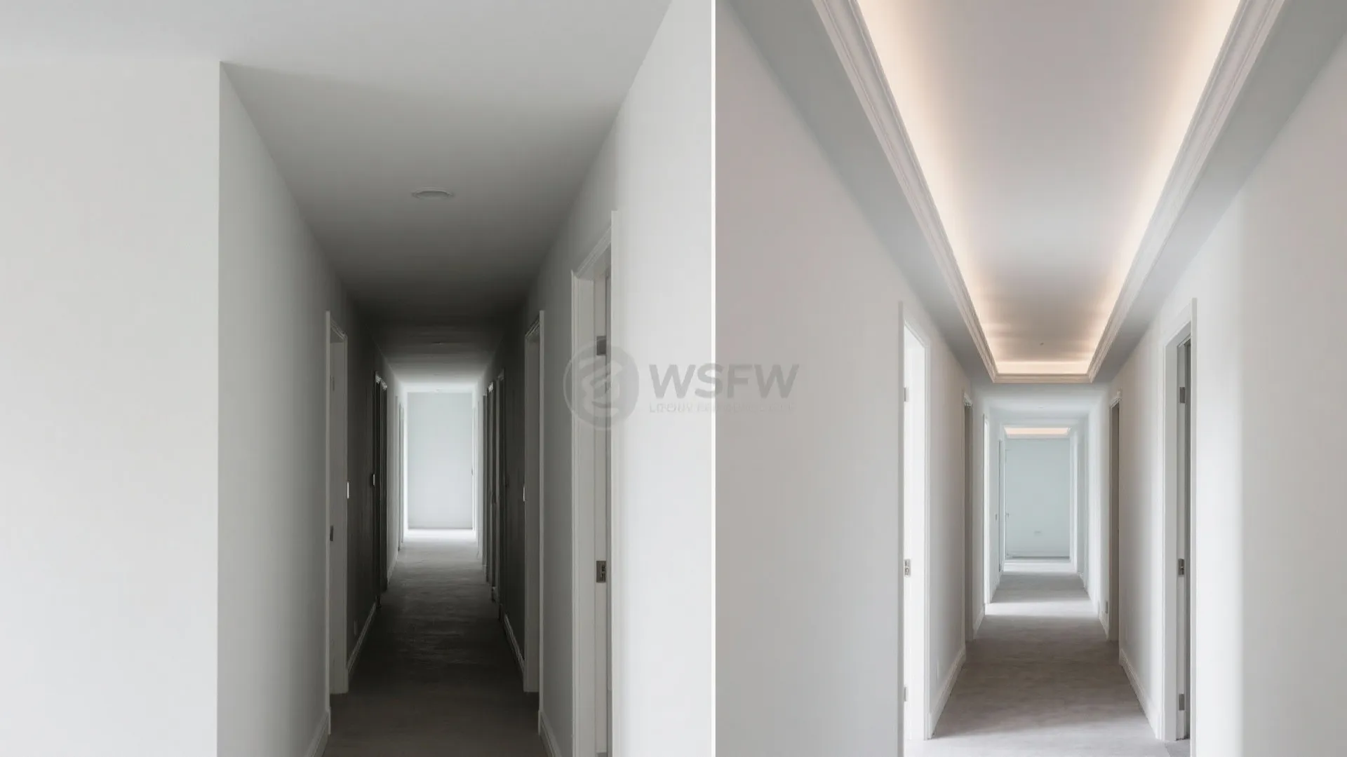 Two-Tone Ceiling and Low-Profile Crown to Stretch Proportions