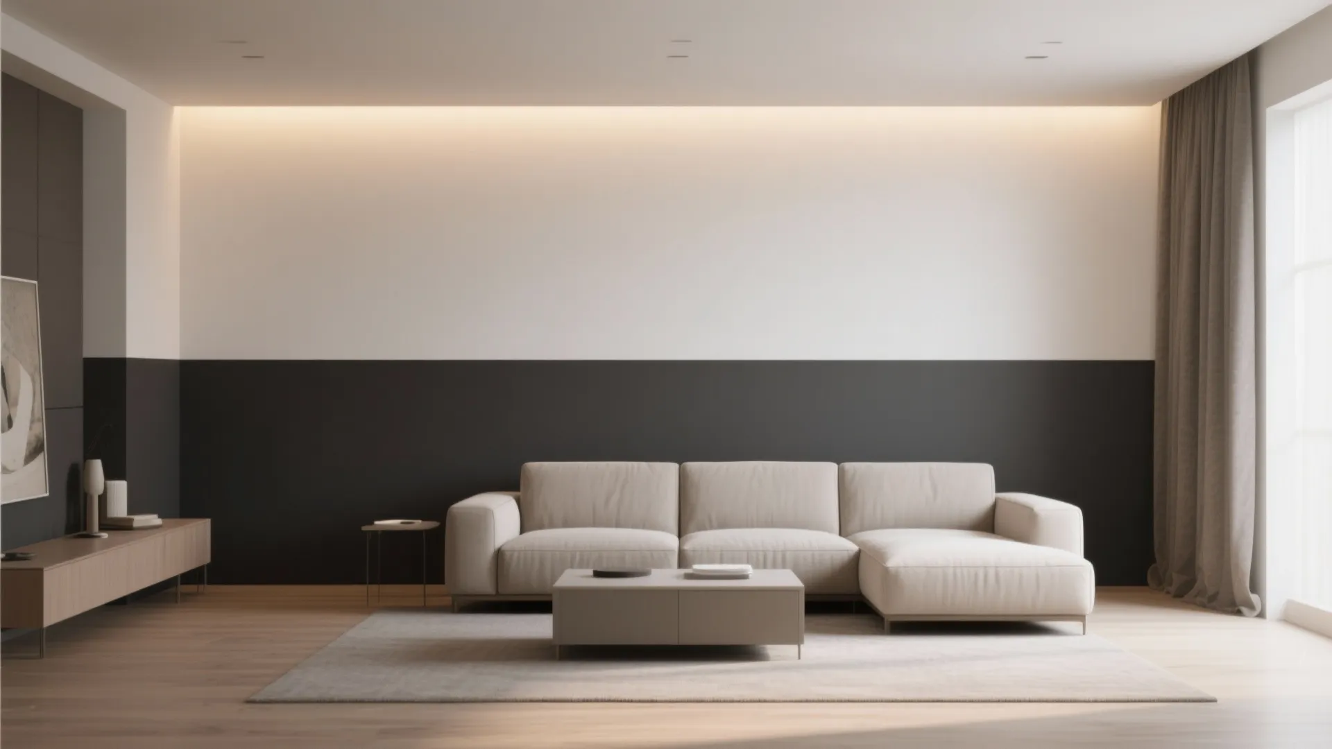 5. Two-Tone Color Block — Low and Light