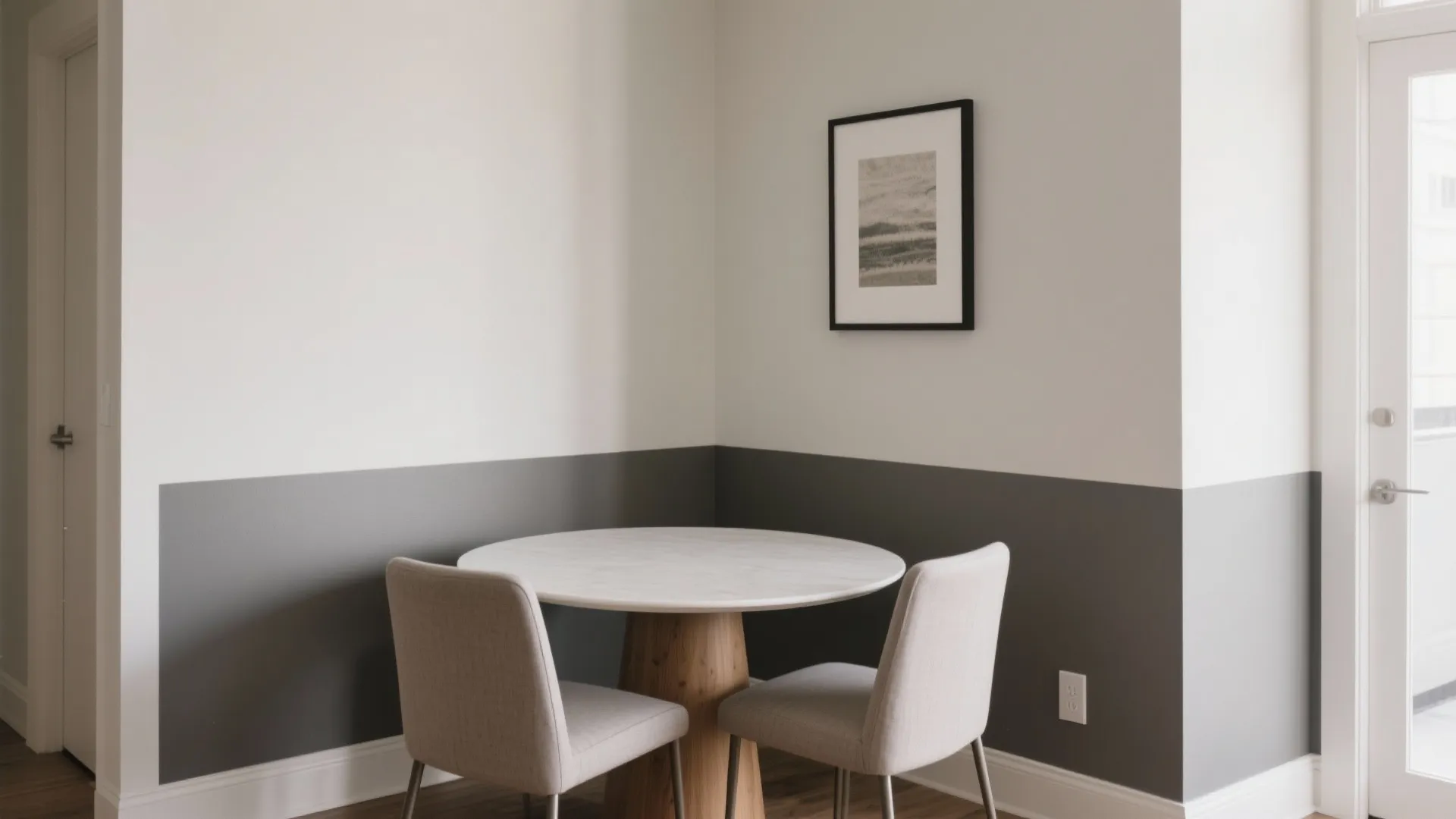 Two-Tone Color Blocking (dado-height, 2/3 rule)