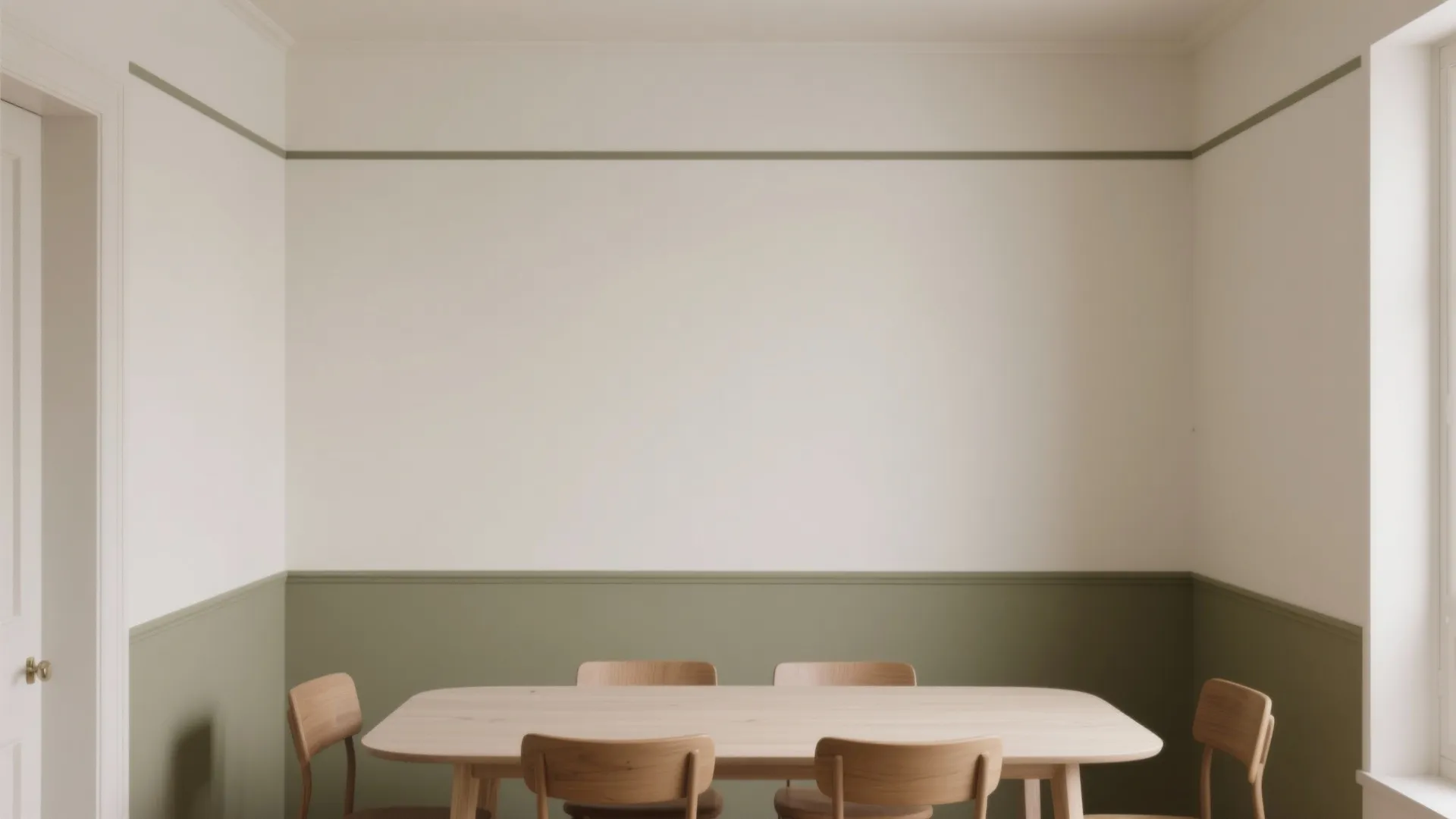 Two-Tone Walls with a Defined Border Line