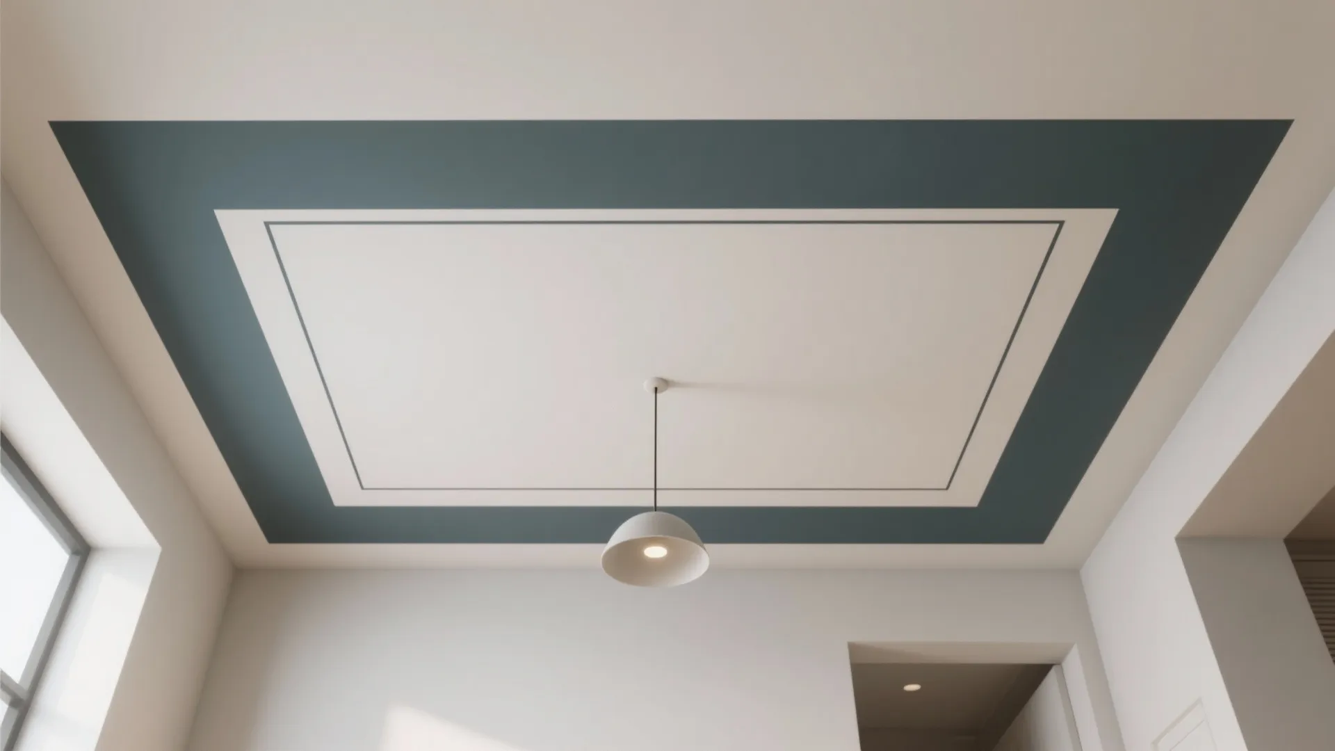 Two-Tone Ceiling Border (Define Zones Without Walls)