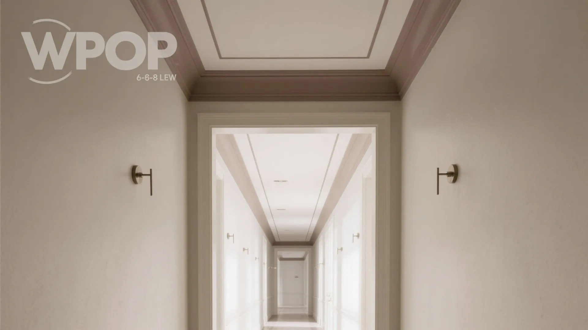 Two-Tone POP Border to Frame the Hall