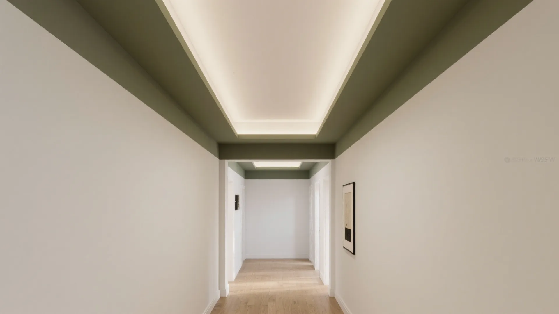 Two-Tone Painted Ceiling Borders