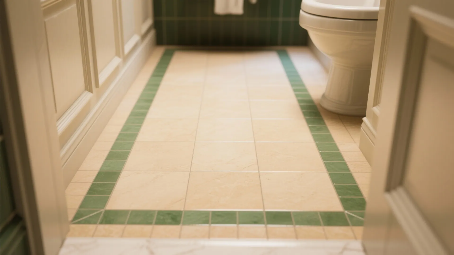 5. Two-tone border with green accent field