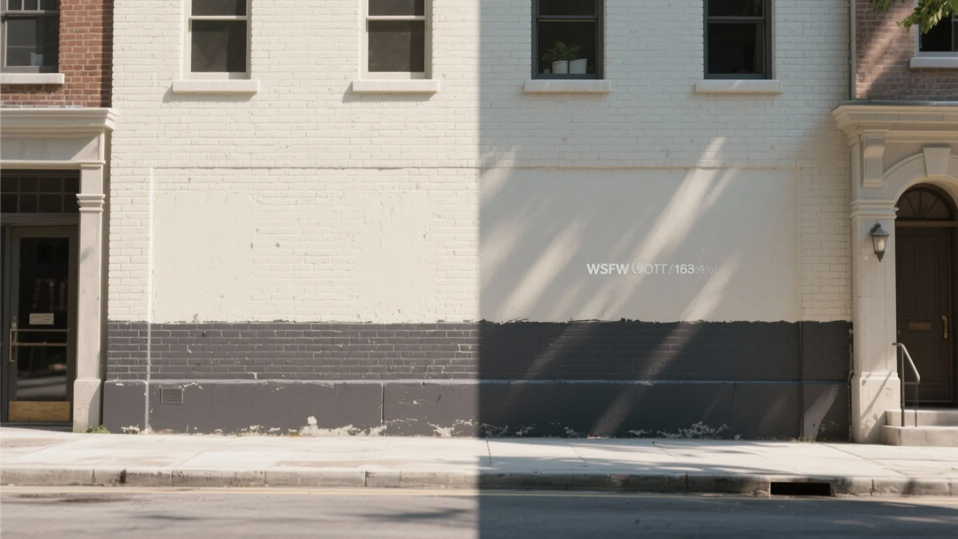 3. Two-tone treatment — light on top, dark below