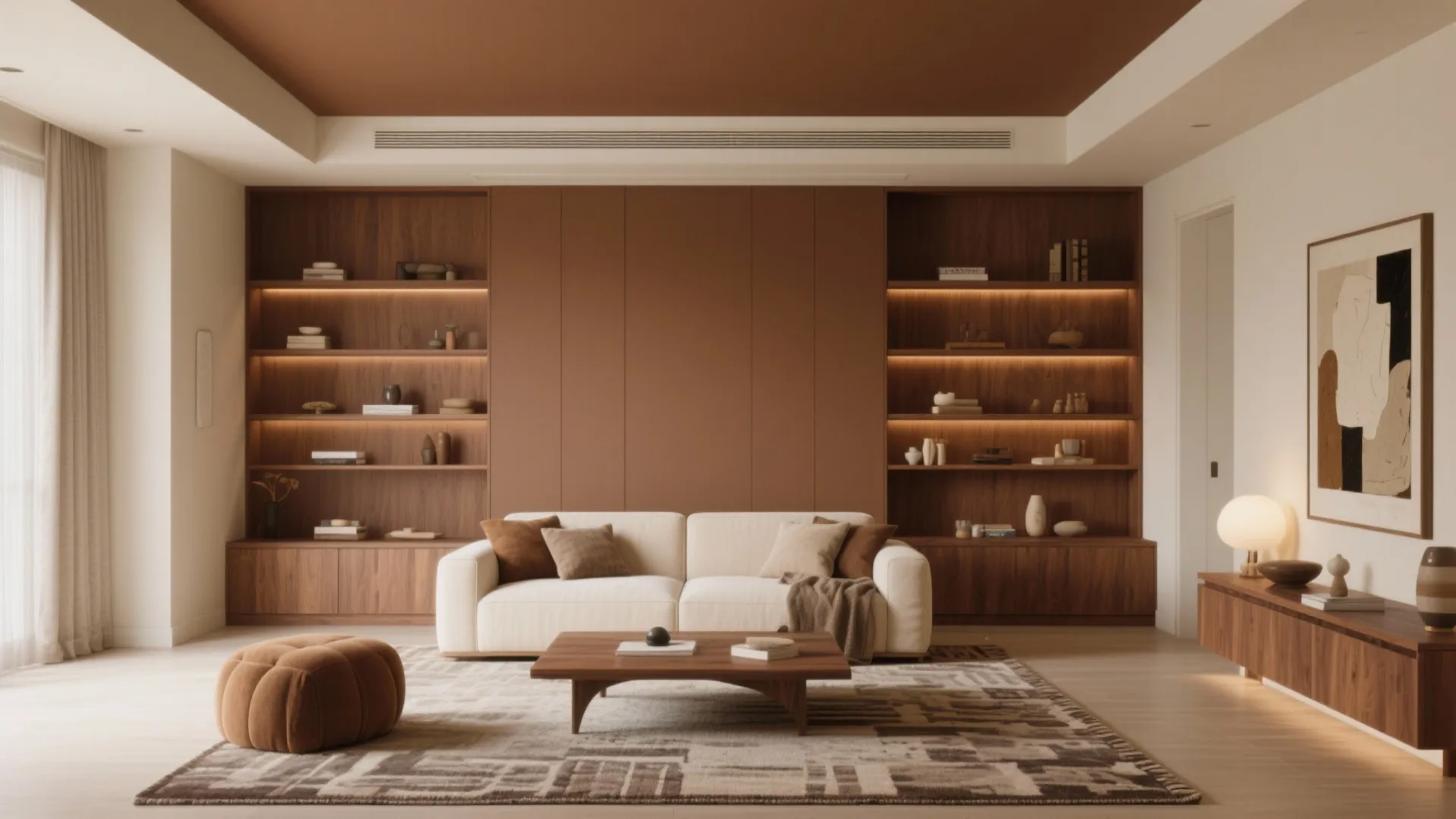 5. Two-Tone Brown Scheme: Layering for depth