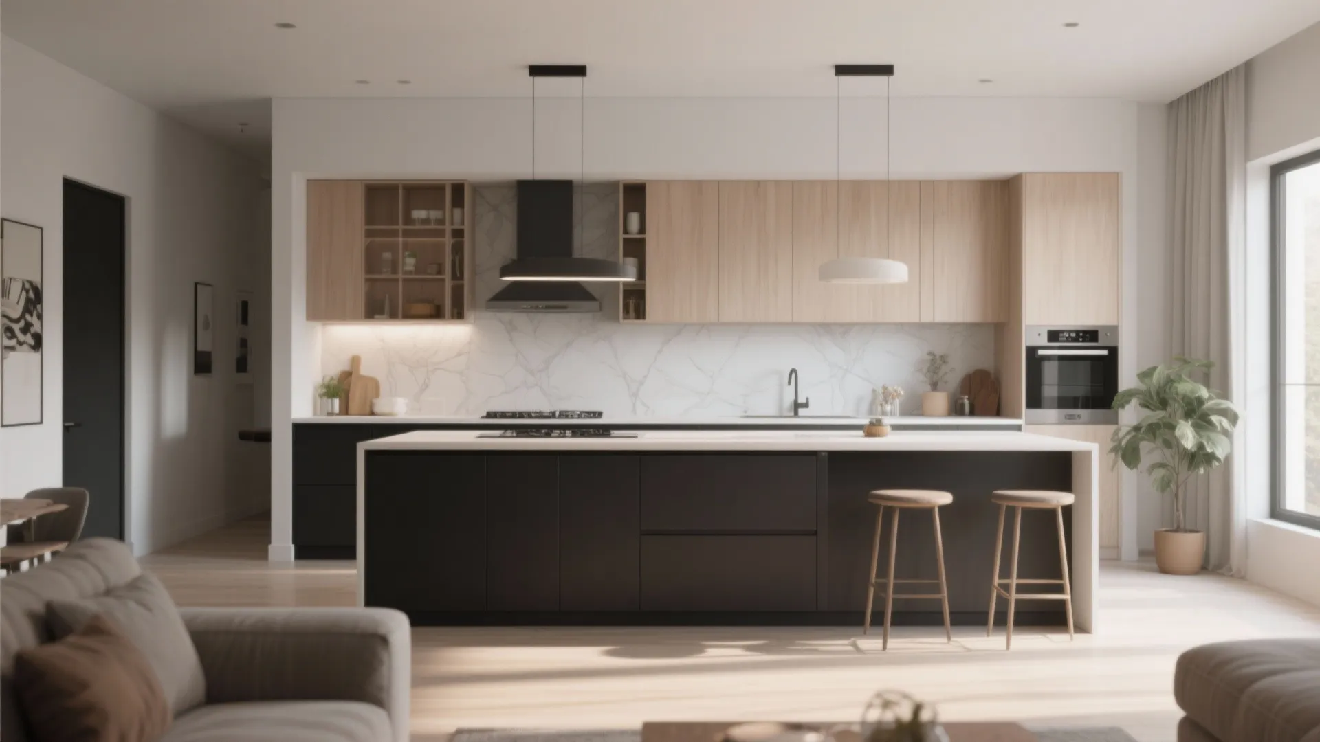 7. Two-Tone Cabinetry