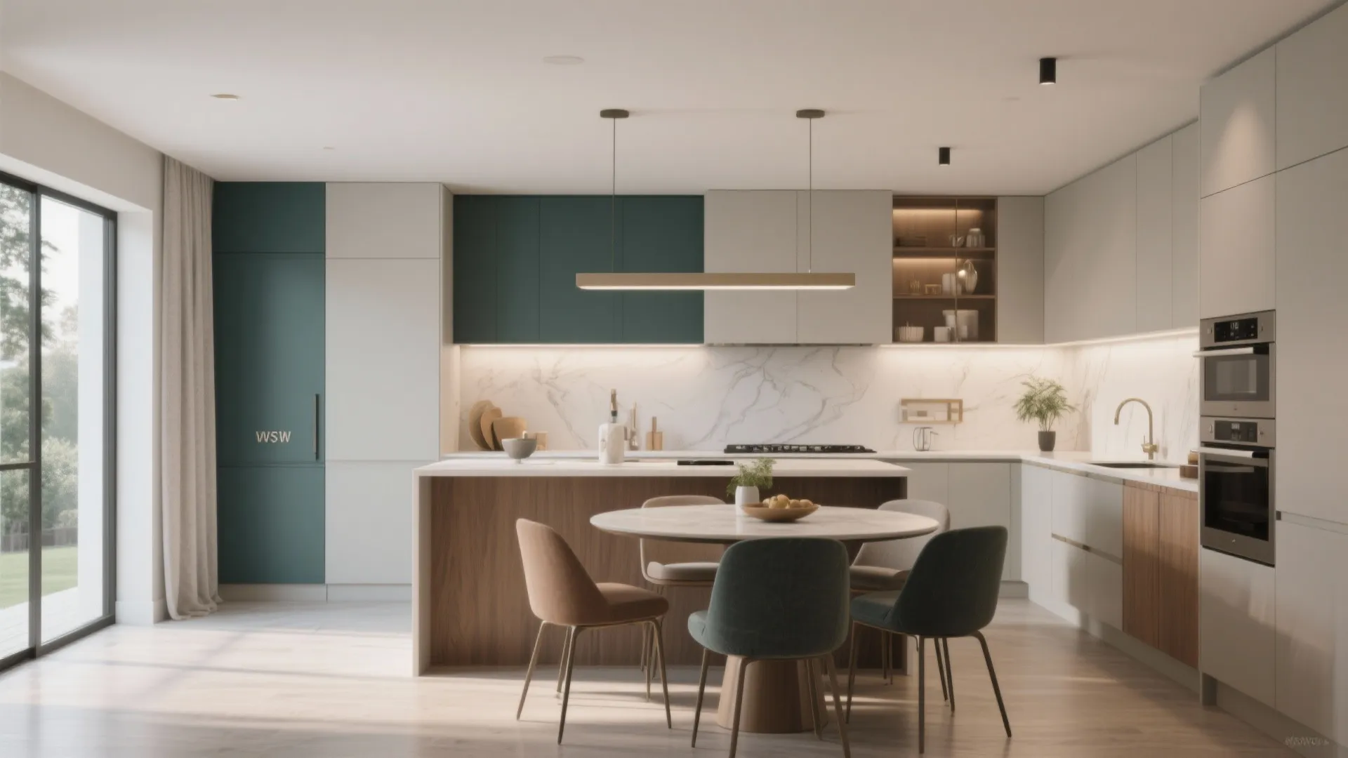 6. Two-Tone Cabinetry