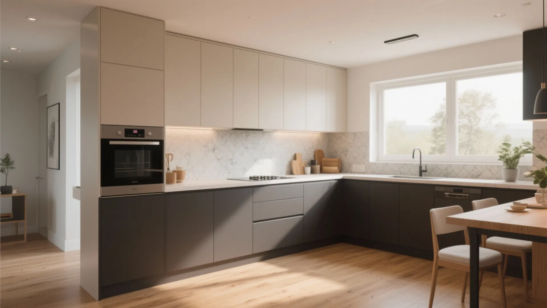 1. Two-Tone Cabinets