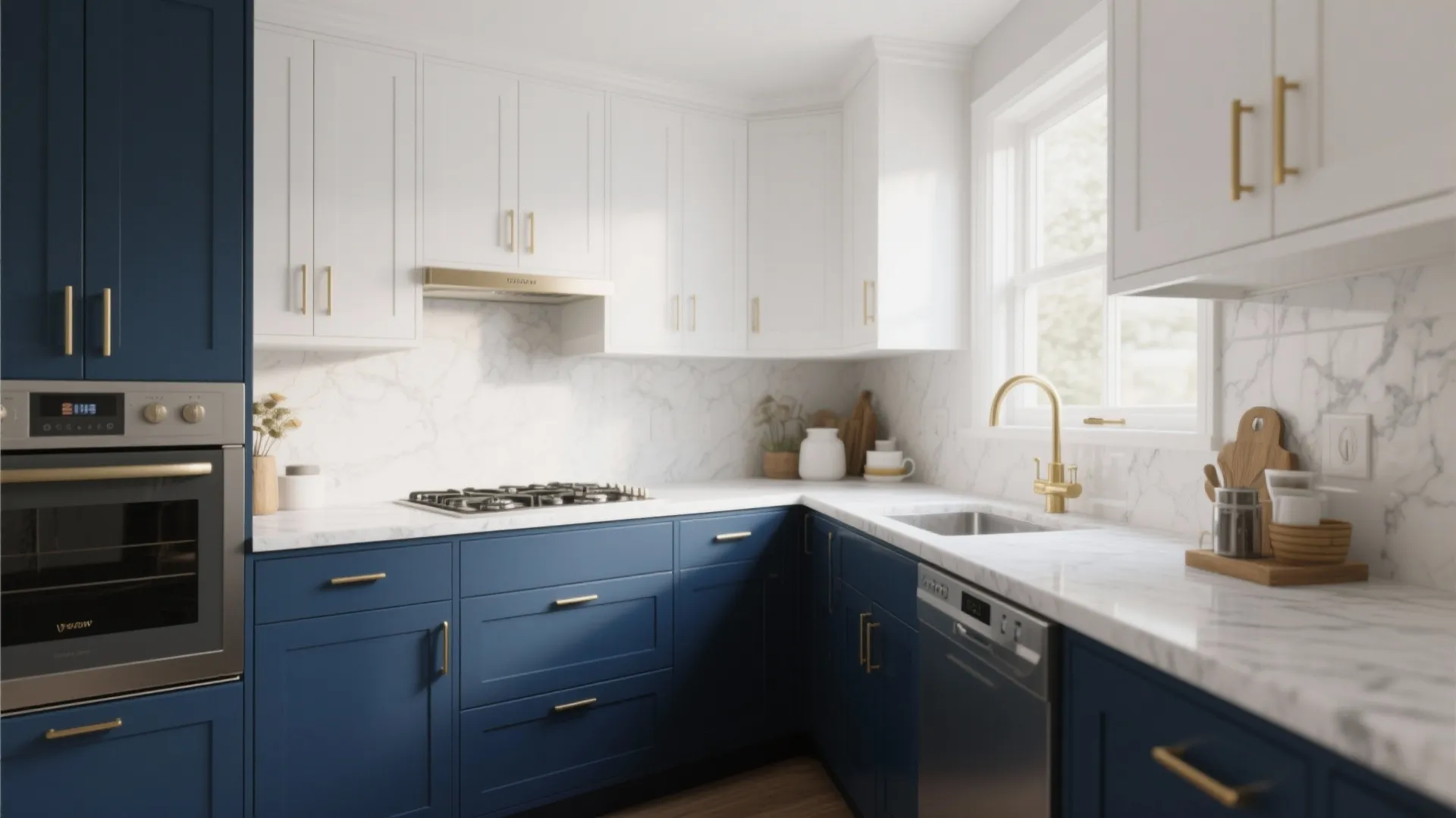 2. Two-Tone Cabinets