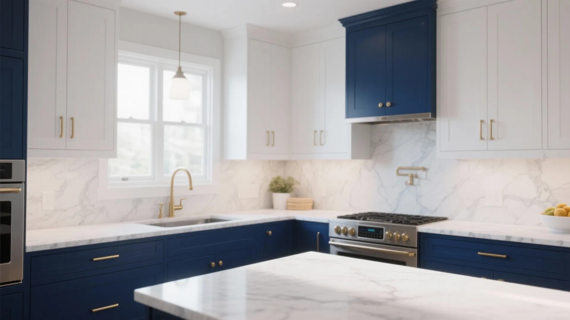 5. Two-Tone Cabinets