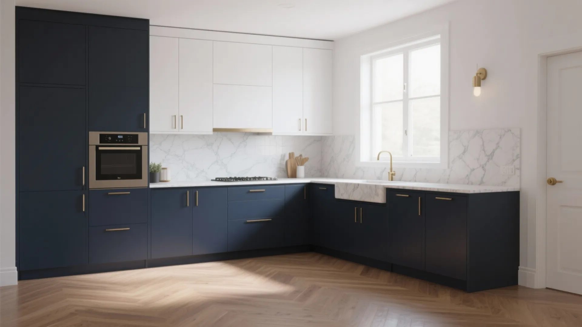 2. Two-Tone Cabinets