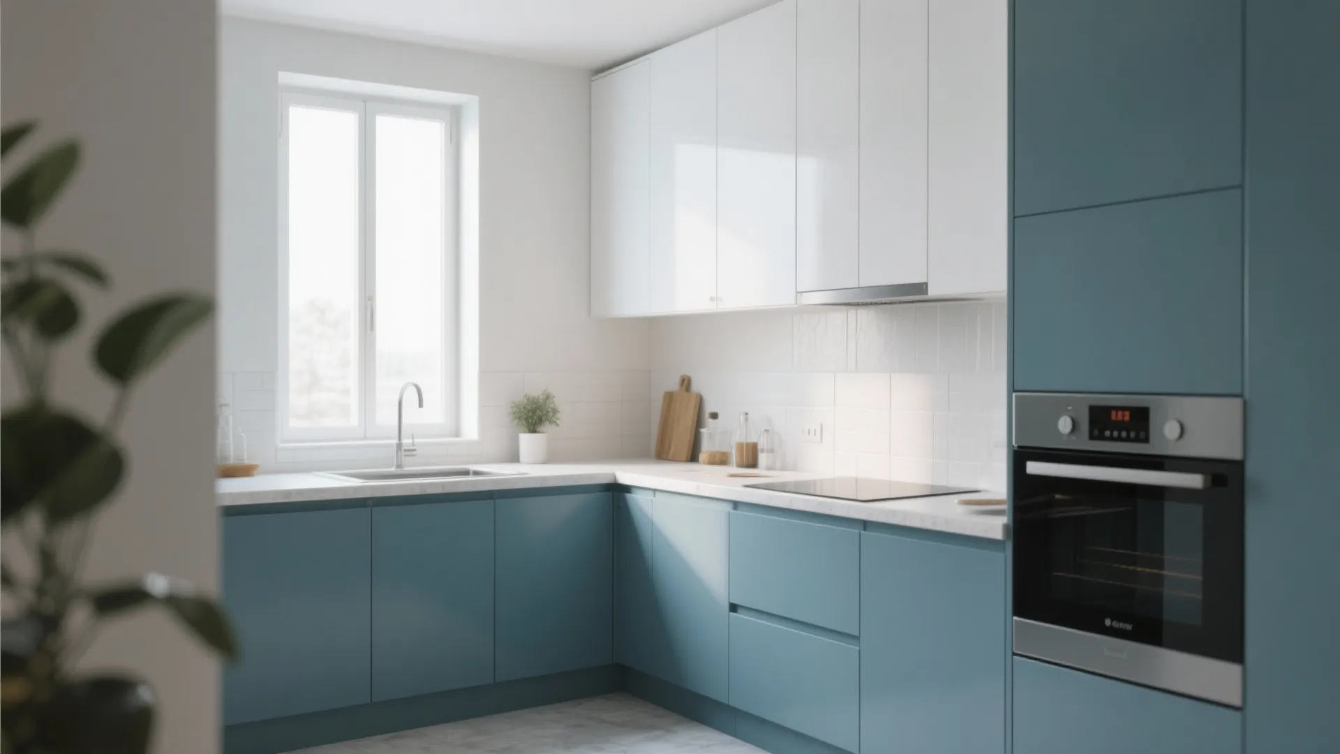 Idea 3: Two-Tone Cabinets