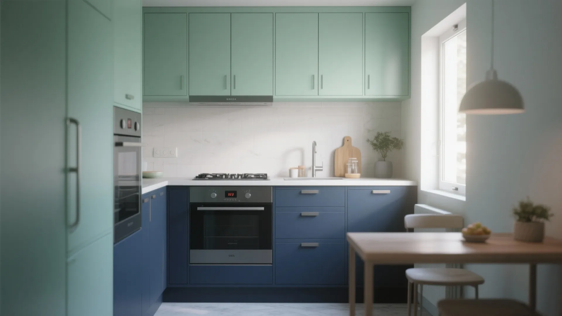 4. Two-Tone Cabinets