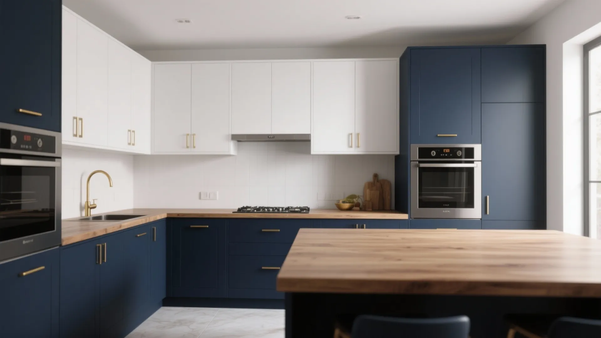 2. Two-Tone Cabinets