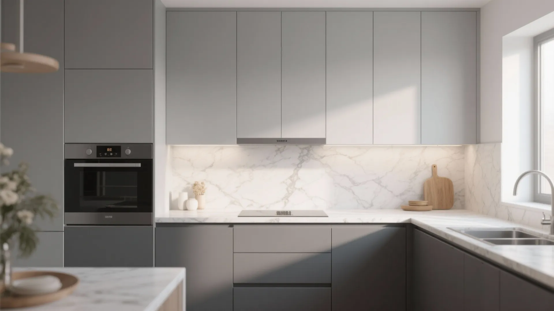 1. Two-Tone Cabinets