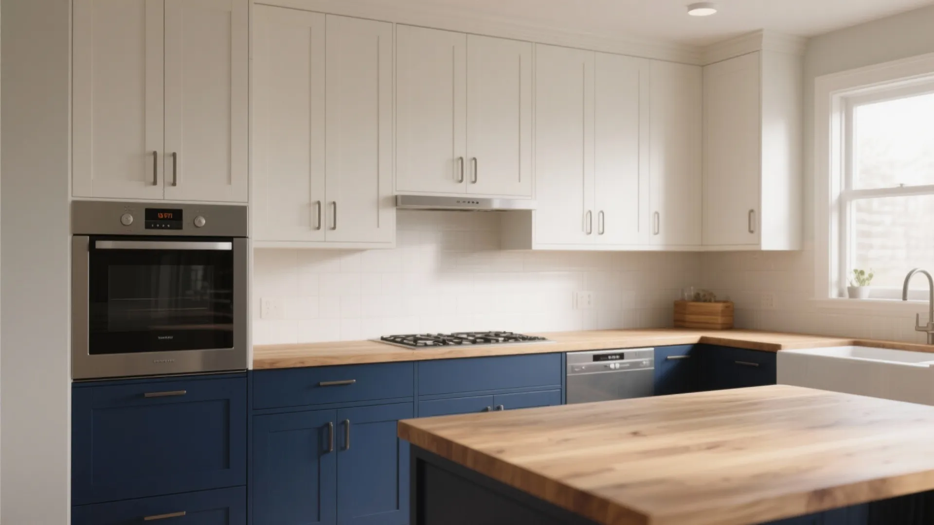 8. Embrace Two-Tone Cabinetry